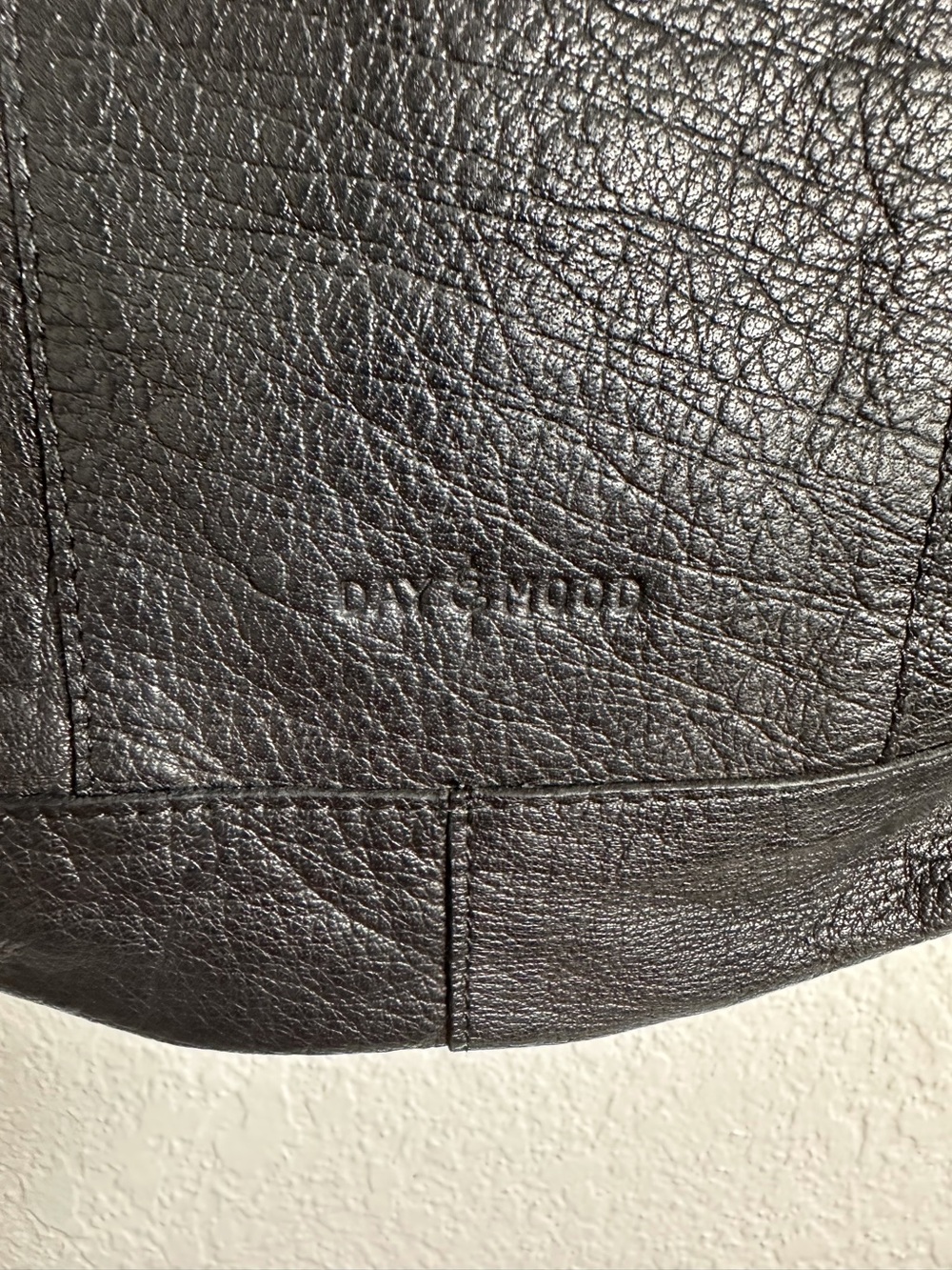 Day & Mood~ Anthropologie Black Pebble Leather Heather Tote - Picture 4 of 9